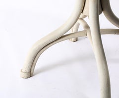 Painted Bentwood Centre Table with Dark Marble Top by Thonet, Austria 1940's