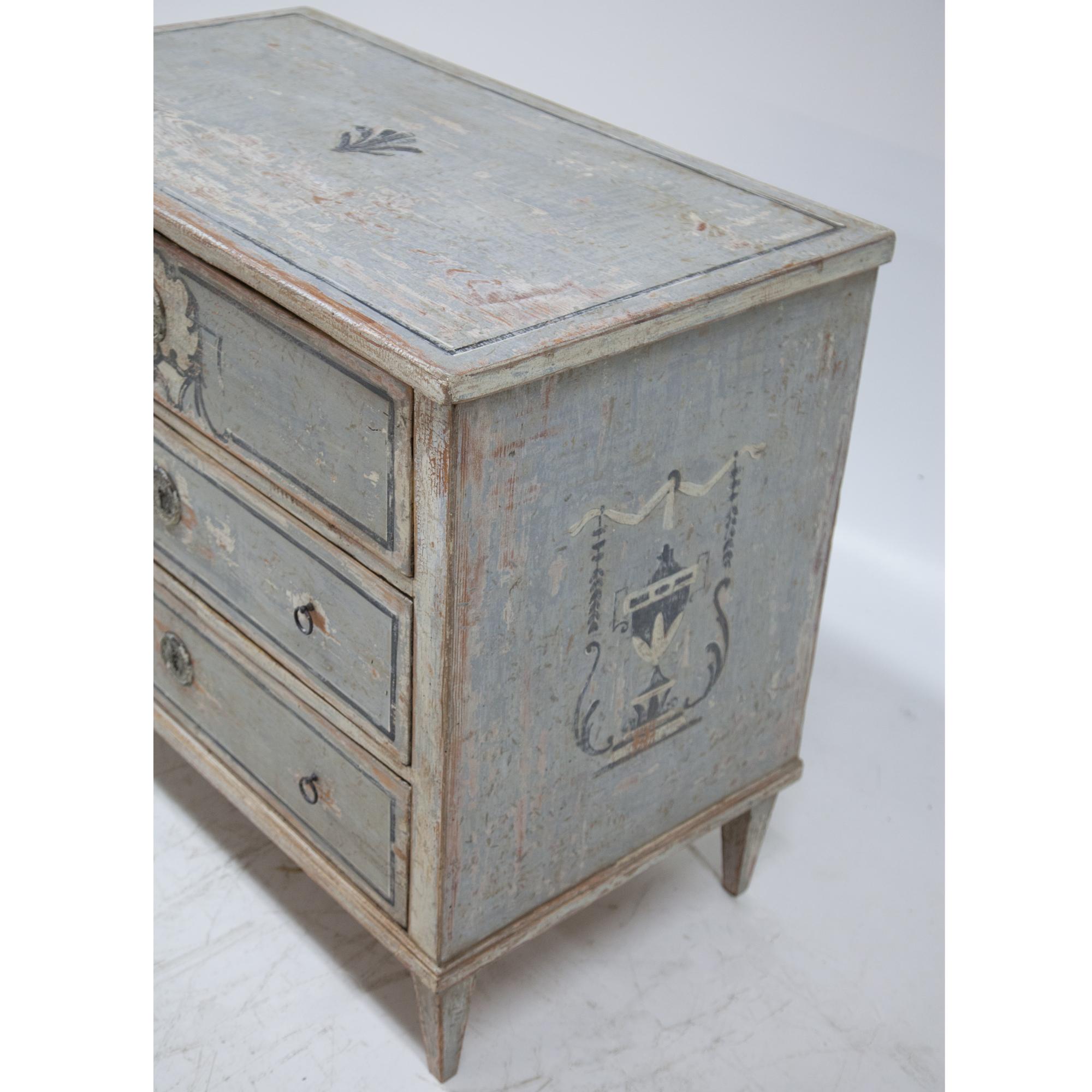 Early 19th Century Painted Biedermeier Chest of Drawers, circa 1820
