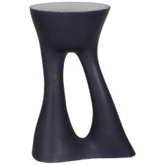 Painted Black Kreten Side Table from Souda, Tall, In Stock