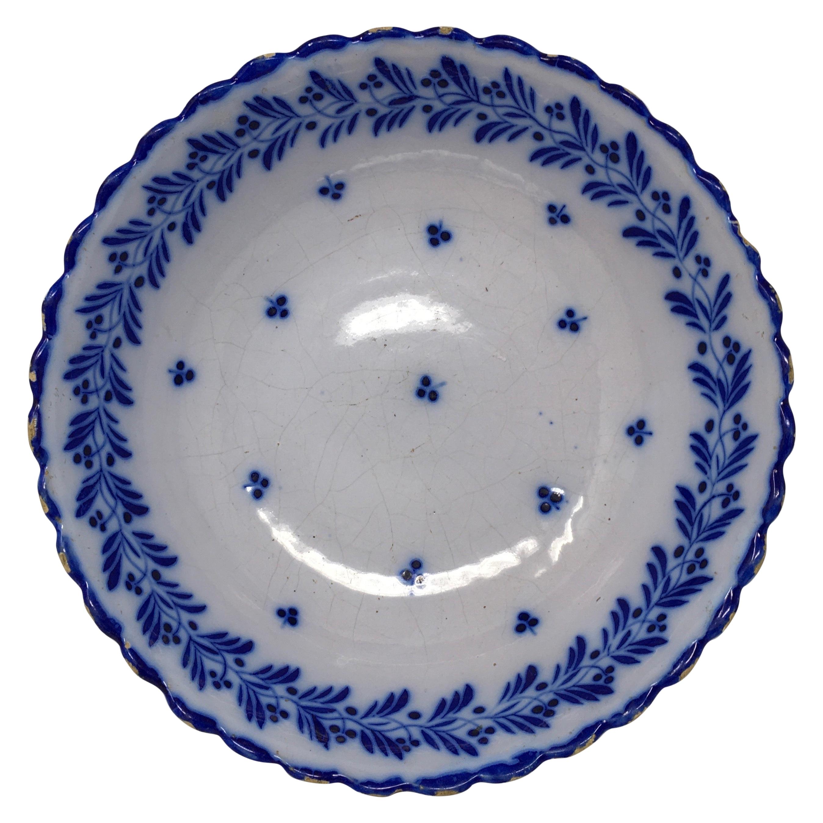 Painted Blue Bowl