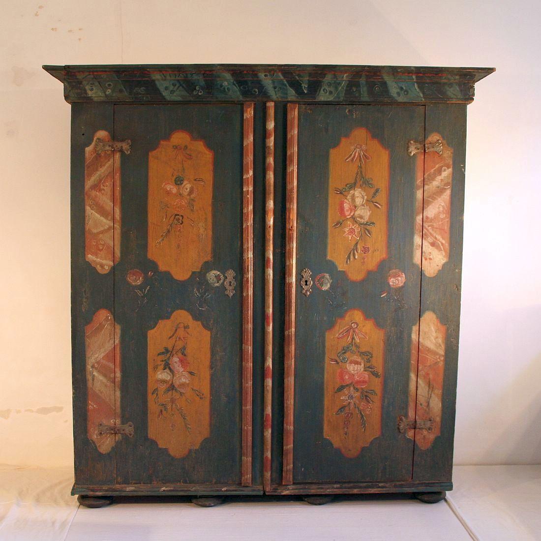 Painted Bohemian Armoire 4