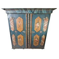 Painted Bohemian Armoire