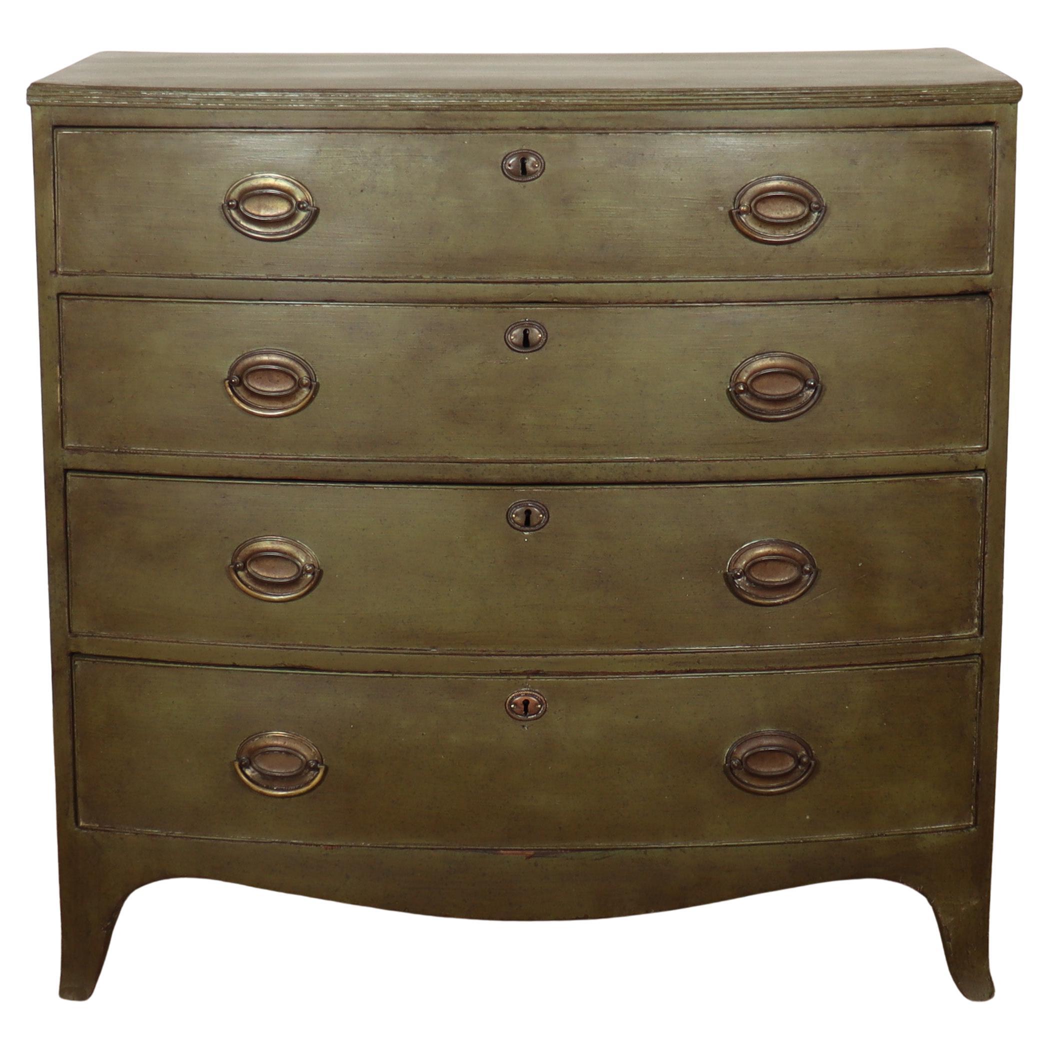 Painted Bowfront Chest of Drawers