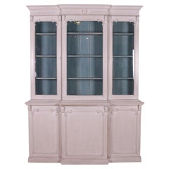 Antique Painted Breakfront Bookcase