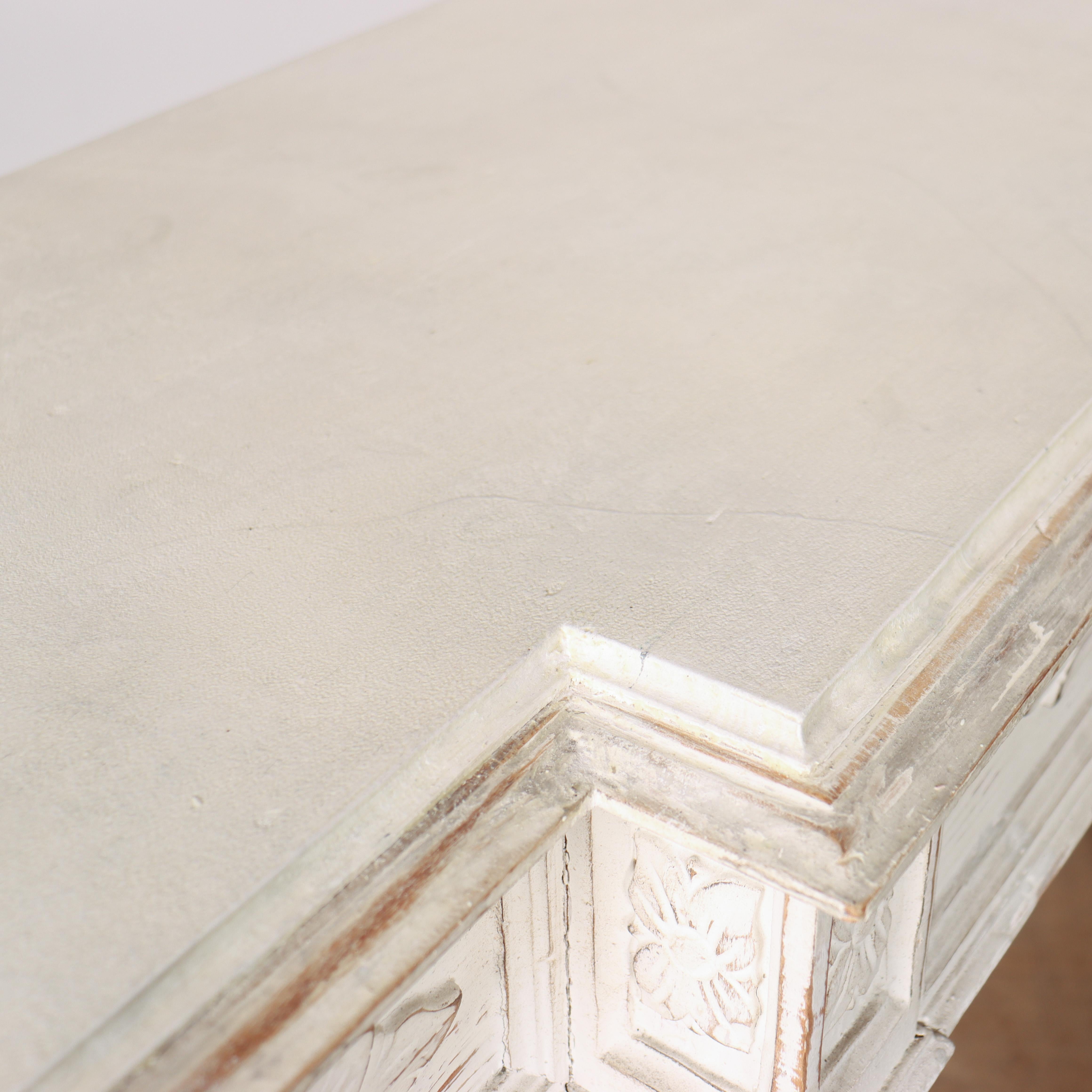 Painted Breakfront Console Table For Sale 4