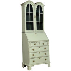 Painted Bureau Bookcase of Small Proportions