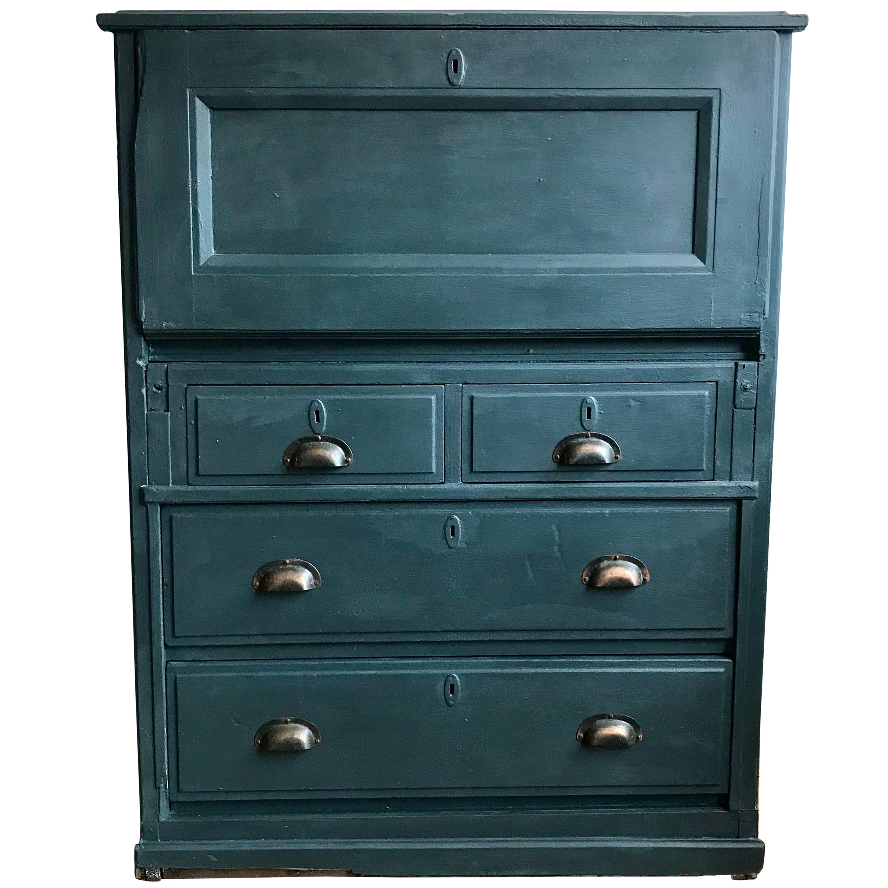Painted Bureau with Drawers
