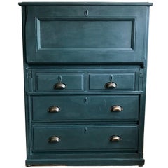 Painted Bureau with Drawers