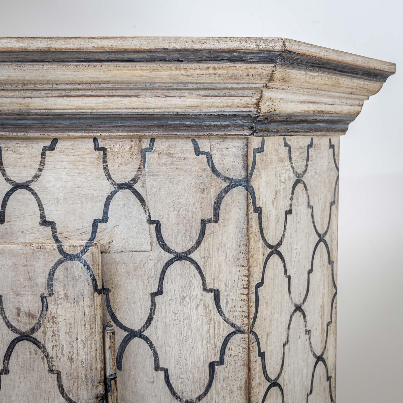 18th Century and Earlier Painted Cabinet, 18th Century For Sale