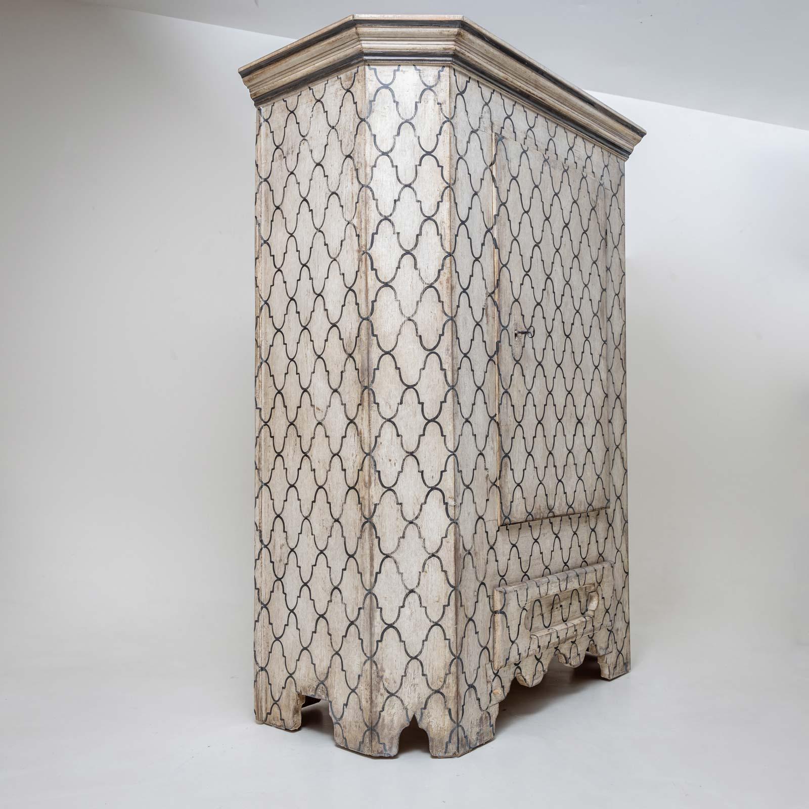 Softwood Painted Cabinet, 18th Century For Sale