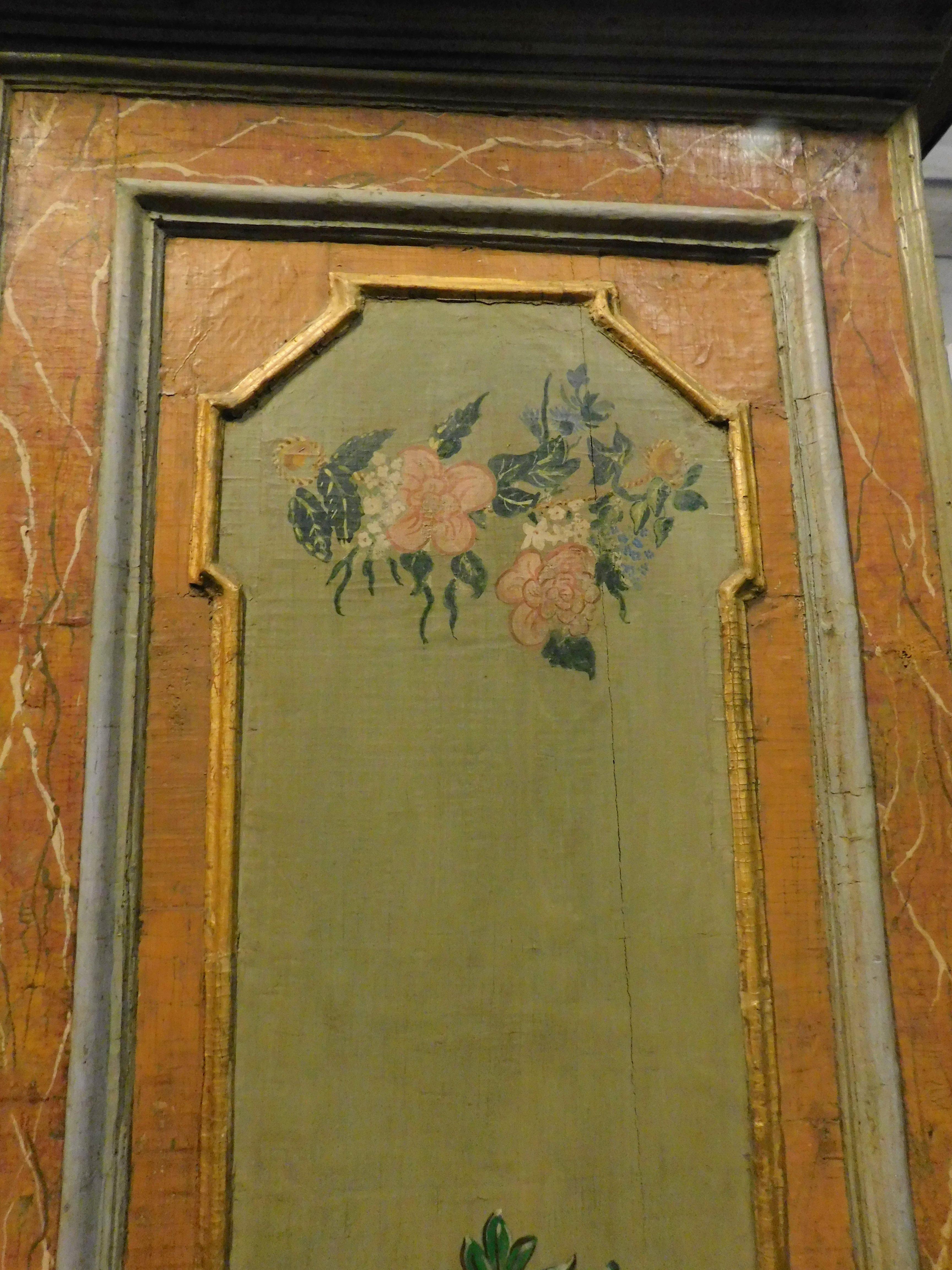 19th Century Painted Cabinet, Double Doors with Maritime Views, Genoa 'Italy', 18th Century For Sale