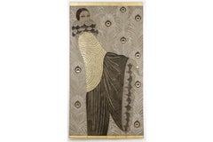 Painted Canvas, Art Deco Woman, Contemporary Work