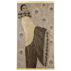 Lienzo Pintado, Mujer Art Decó, Obra Contemporánea