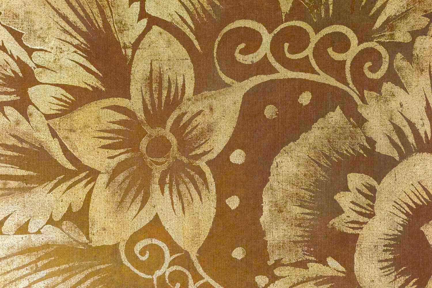 Painted Canvas, Birds and Foliage, Contemporary Work In Fair Condition For Sale In Saint-Ouen, FR