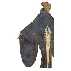 Lienzo pintado que representa una obra elegante y contemporánea