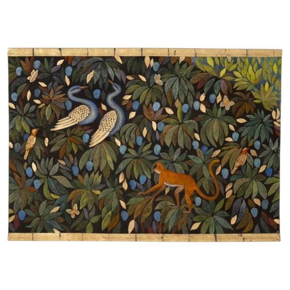 Painted canvas, or decorative panel, “Paradise Lost.” Contemporary. For Sale