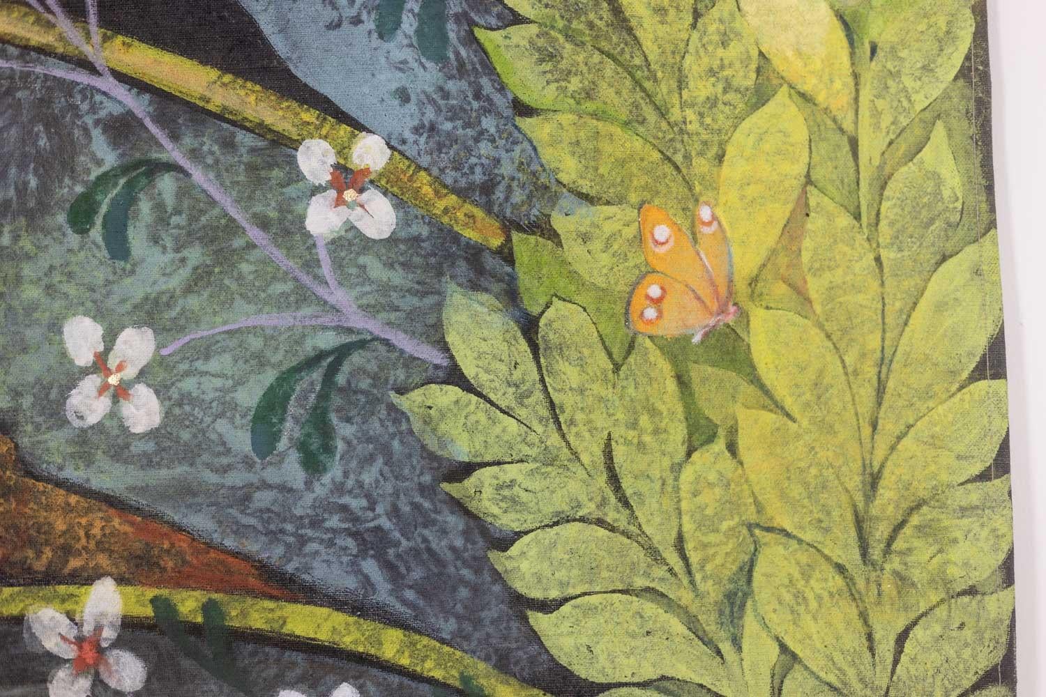 Tela dipinta raffigurante animali. Lavori contemporanei. in vendita 2