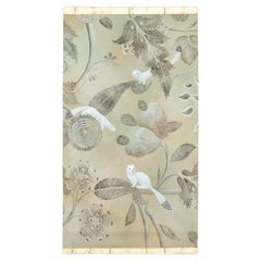 Painted canvas representing ermines. Contemporary Work. LS50251088F