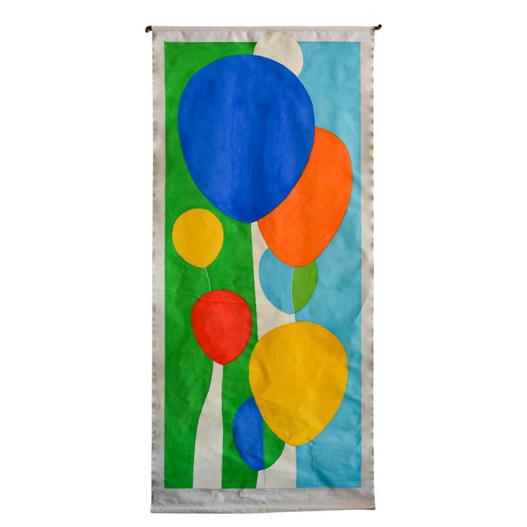 Painted Canvas Wall Hanging by Arizona/California Artist Jean Klafs