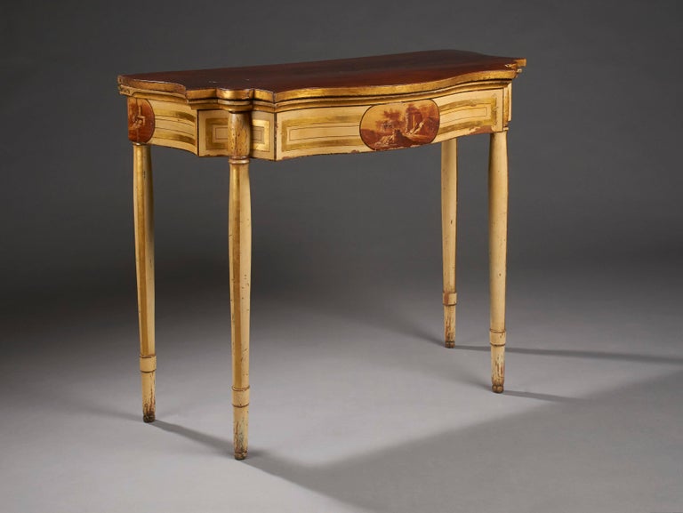 Painted Card Table from Baltimore, Maryland For Sale at 1stDibs
