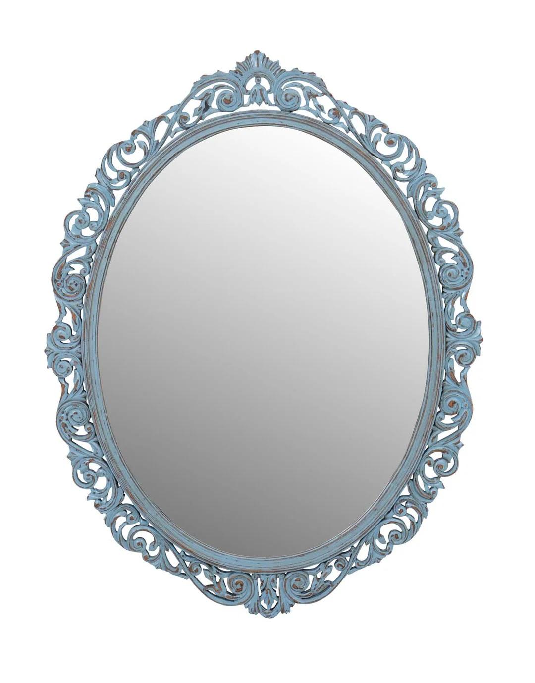 20ième siècle Miroir peint et sculpté en vente