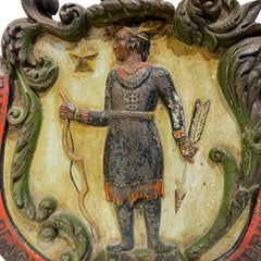 Painted Cast Iron State Seal of Massachusetts