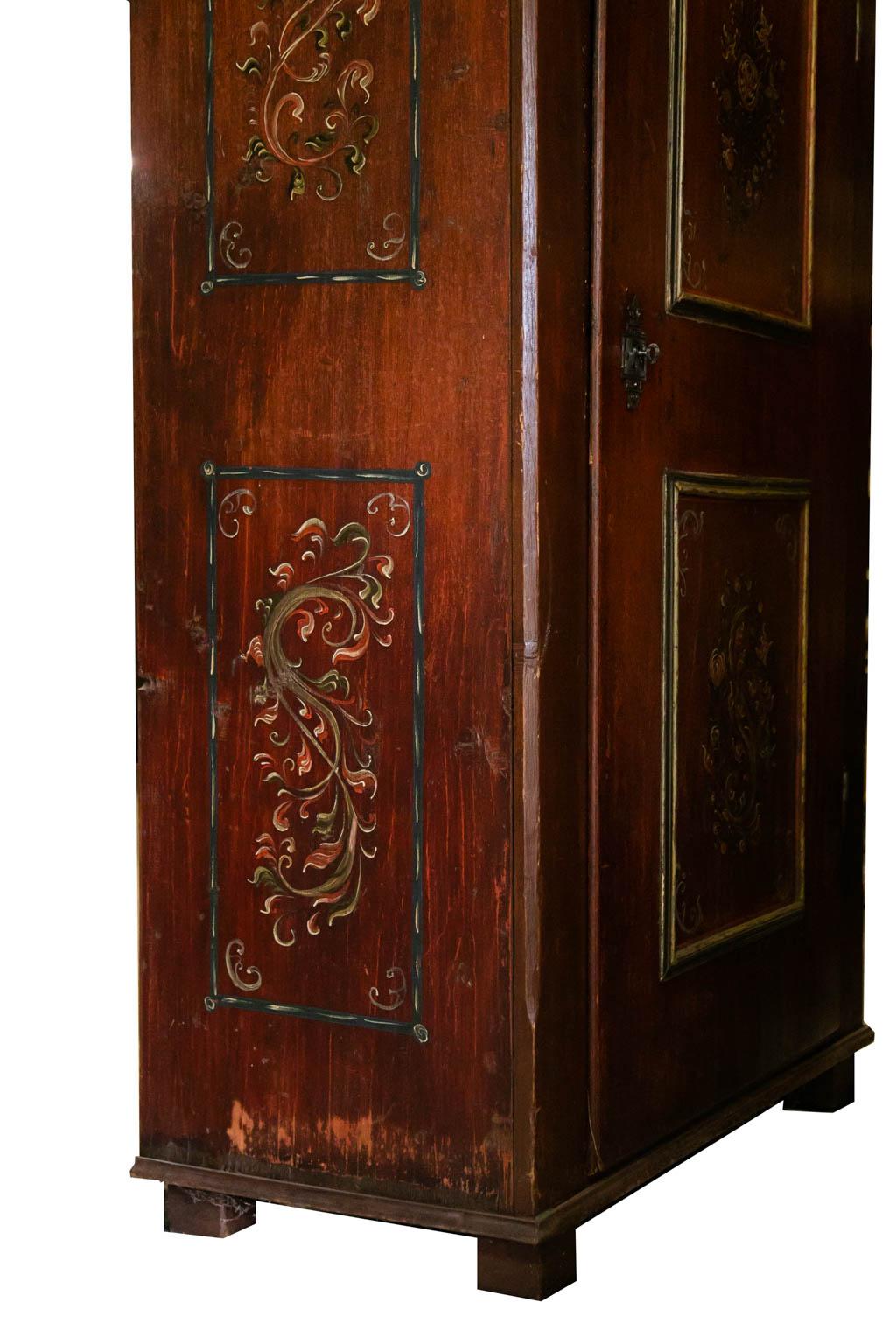 Painted Central European Armoire For Sale 2