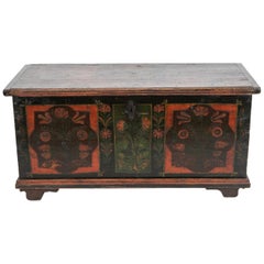 Painted Central European Blanket Chest