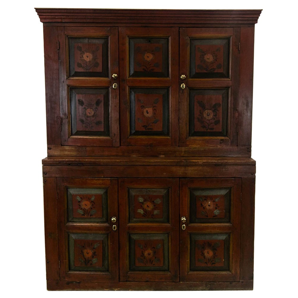 Credenza centrale europea dipinta