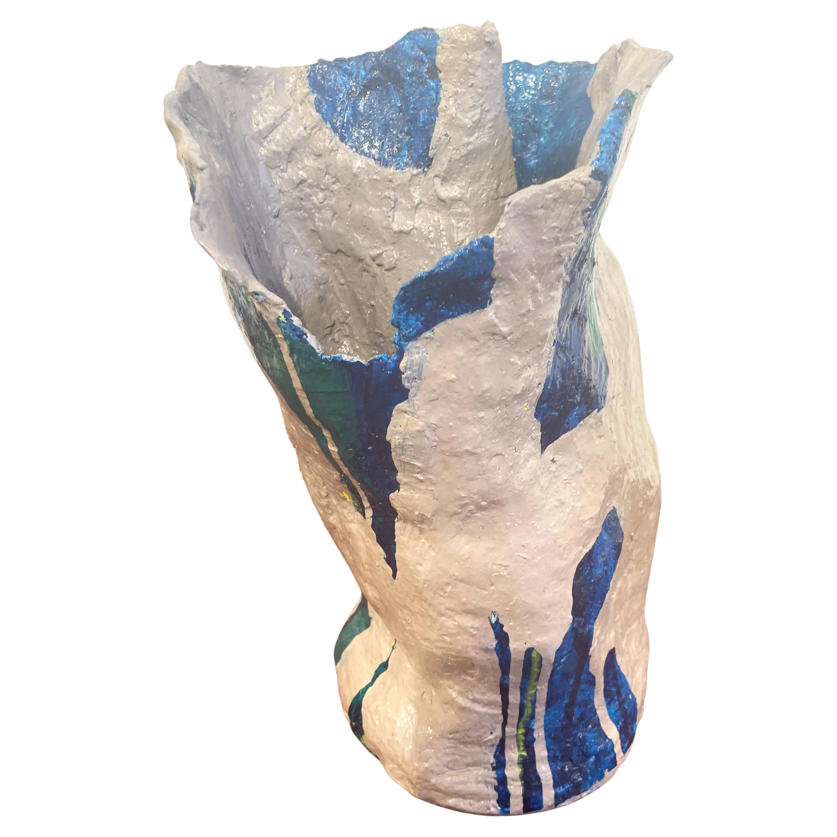 Céramique peinte par l'artiste franco-marocaine Rita Alaoui Excellent état - En vente à PARIS, FR