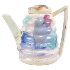 Painted Ceramic Teapot