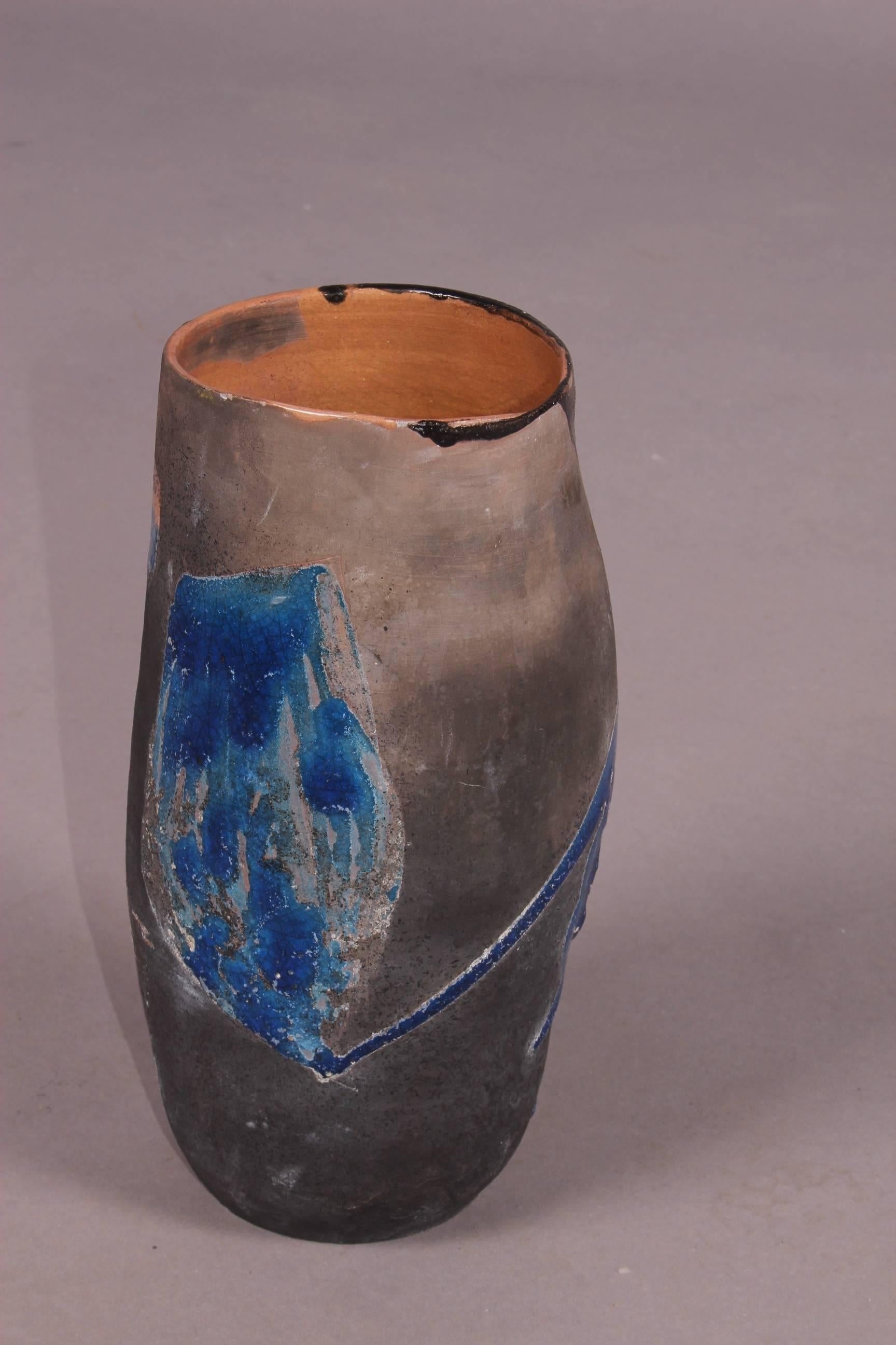 Painted ceramic vase.