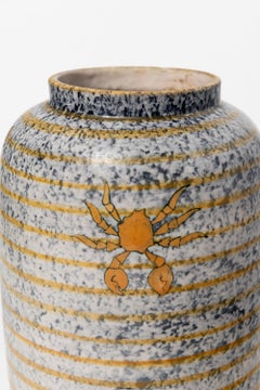Painted ceramic vase. Italy, circa 1930.