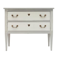 Painted Cherry Louis XVI Style Chest