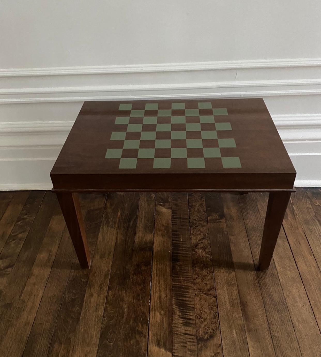Painted Chess and Backgammon Game Tables For Sale 1