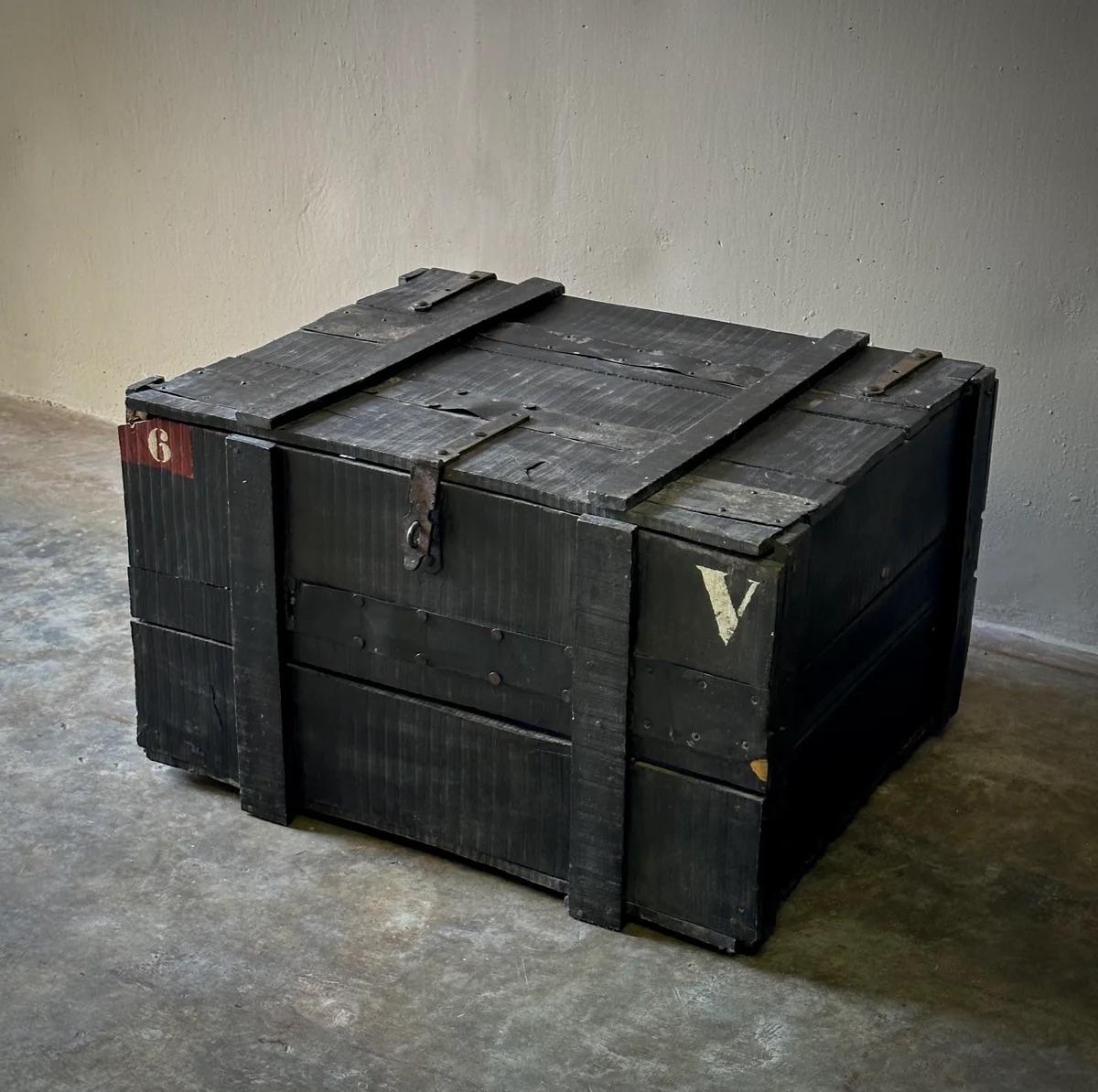 Belgian Painted Chest For Sale