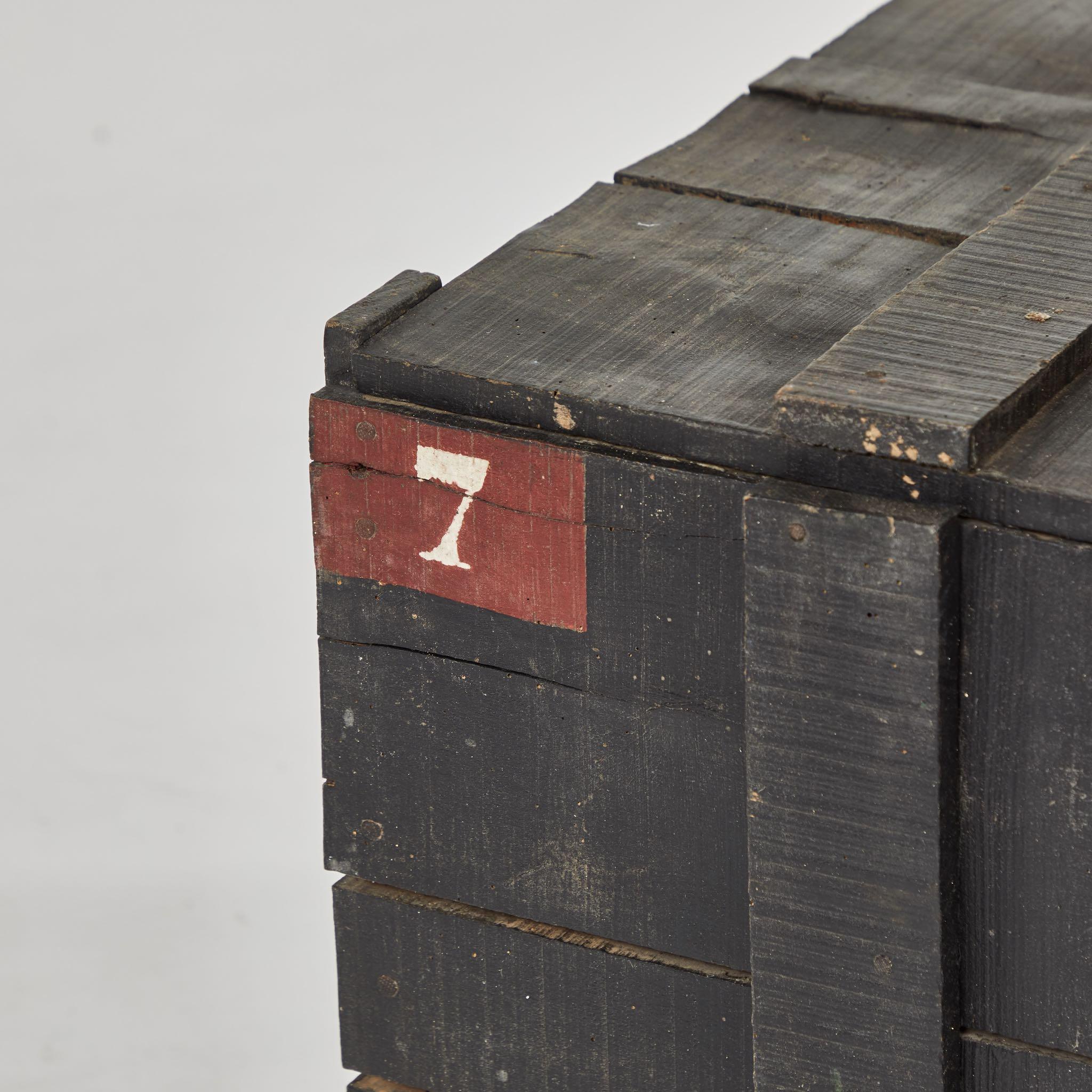 Belgian Painted Chest from Belgium Army