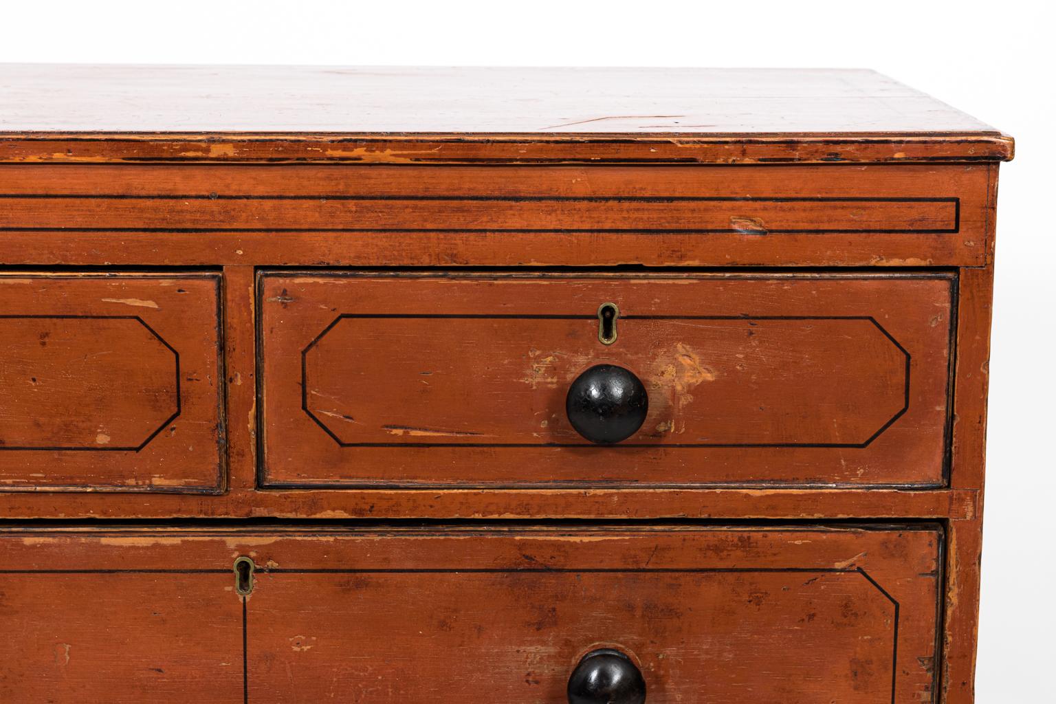 Wood Painted Chest of Drawers, circa 1830s