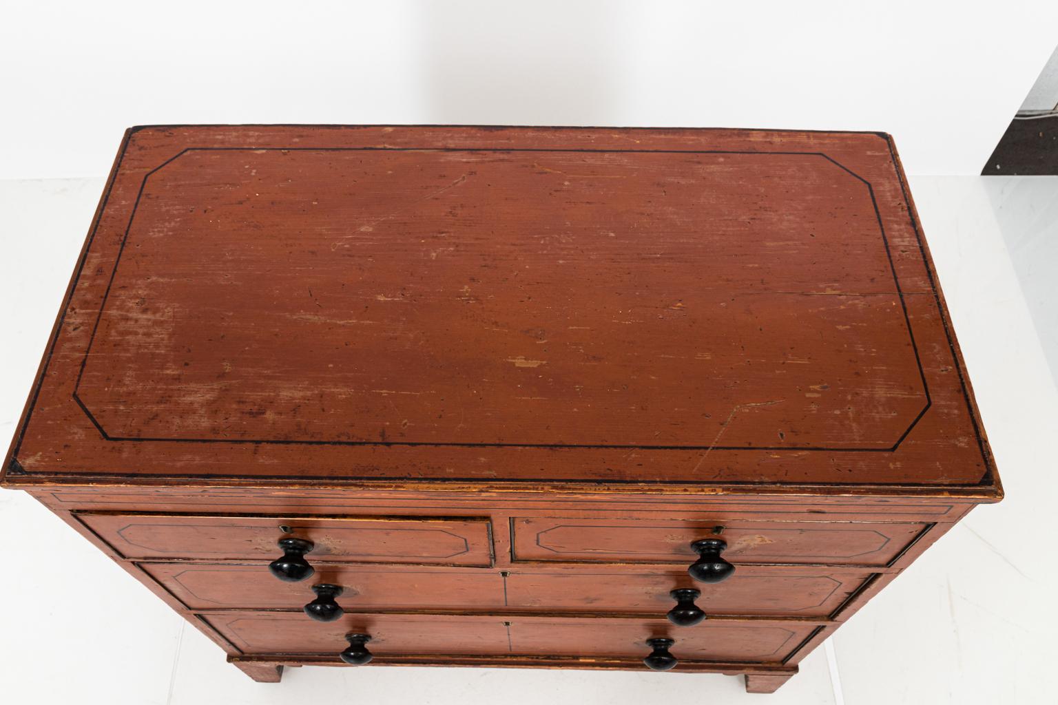 Painted Chest of Drawers, circa 1830s 2