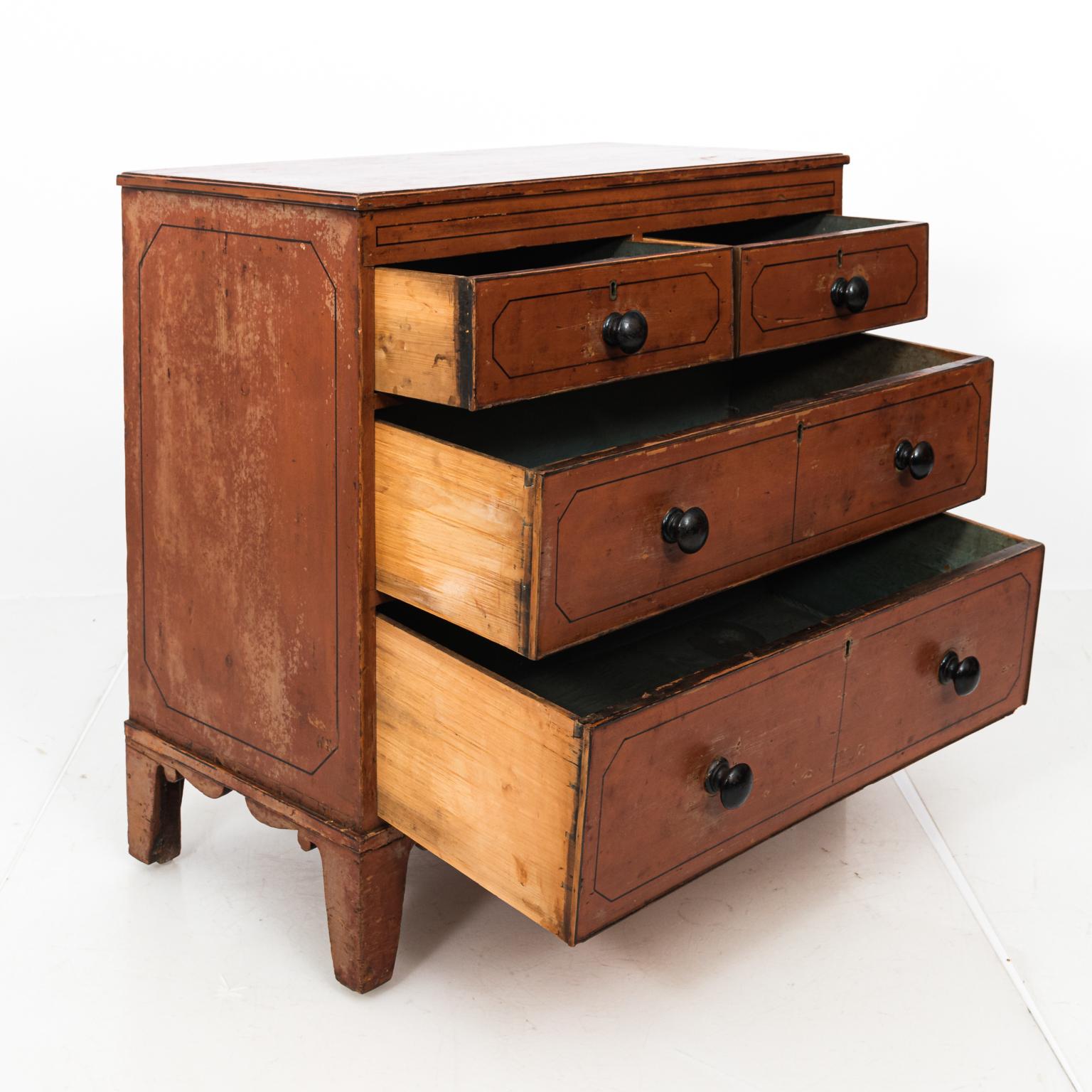 Painted Chest of Drawers, circa 1830s 4