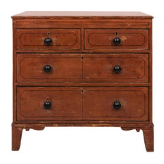 Painted Chest of Drawers, circa 1830s