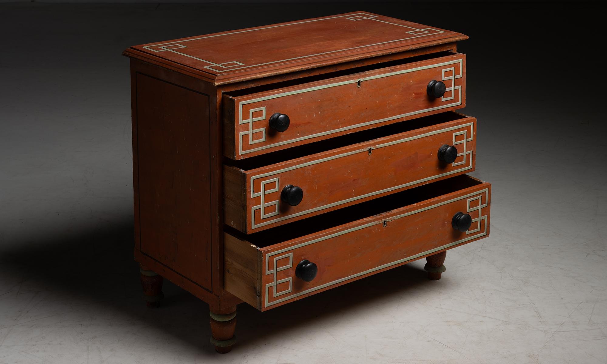 Victorian Painted Chest of Drawers, circa 1890 For Sale