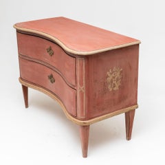 Painted chest of drawers, Denmark 19th century