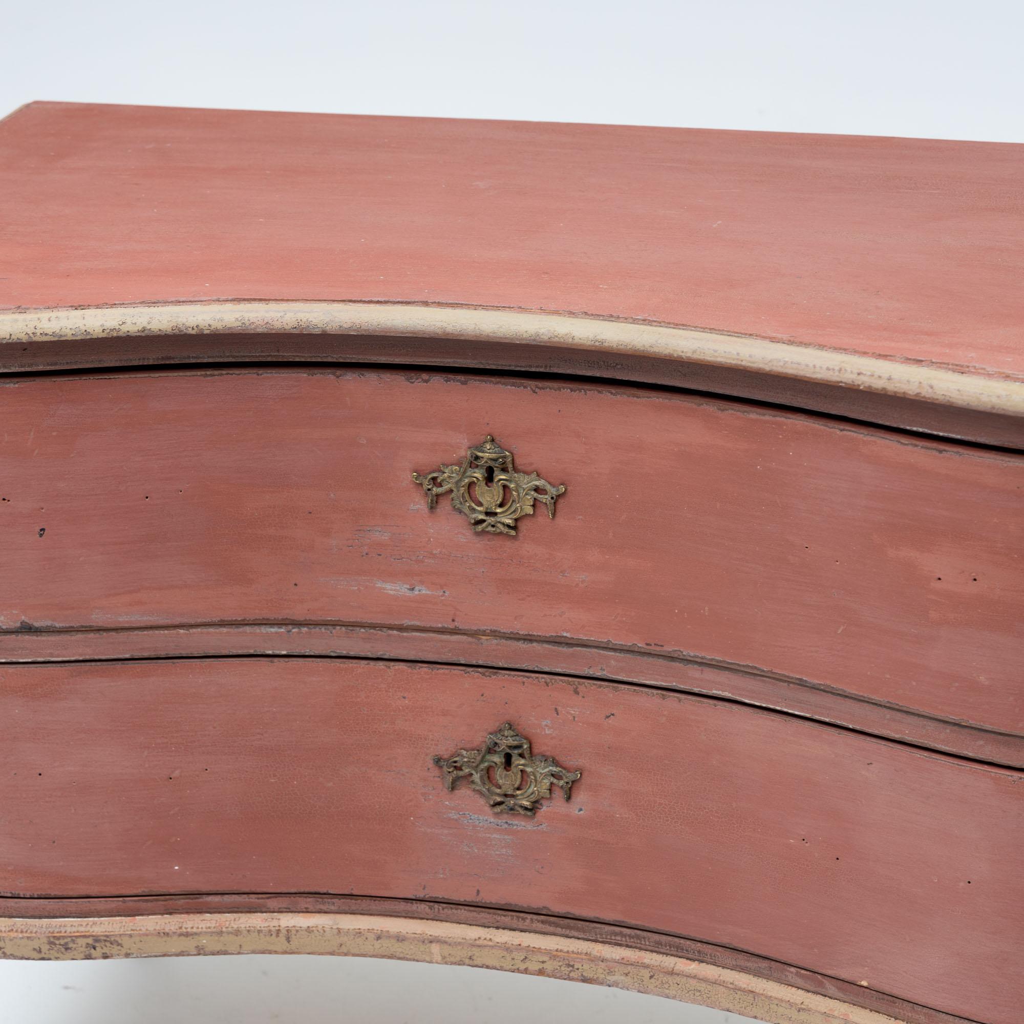 Danish Painted chest of drawers, Denmark 19th century For Sale