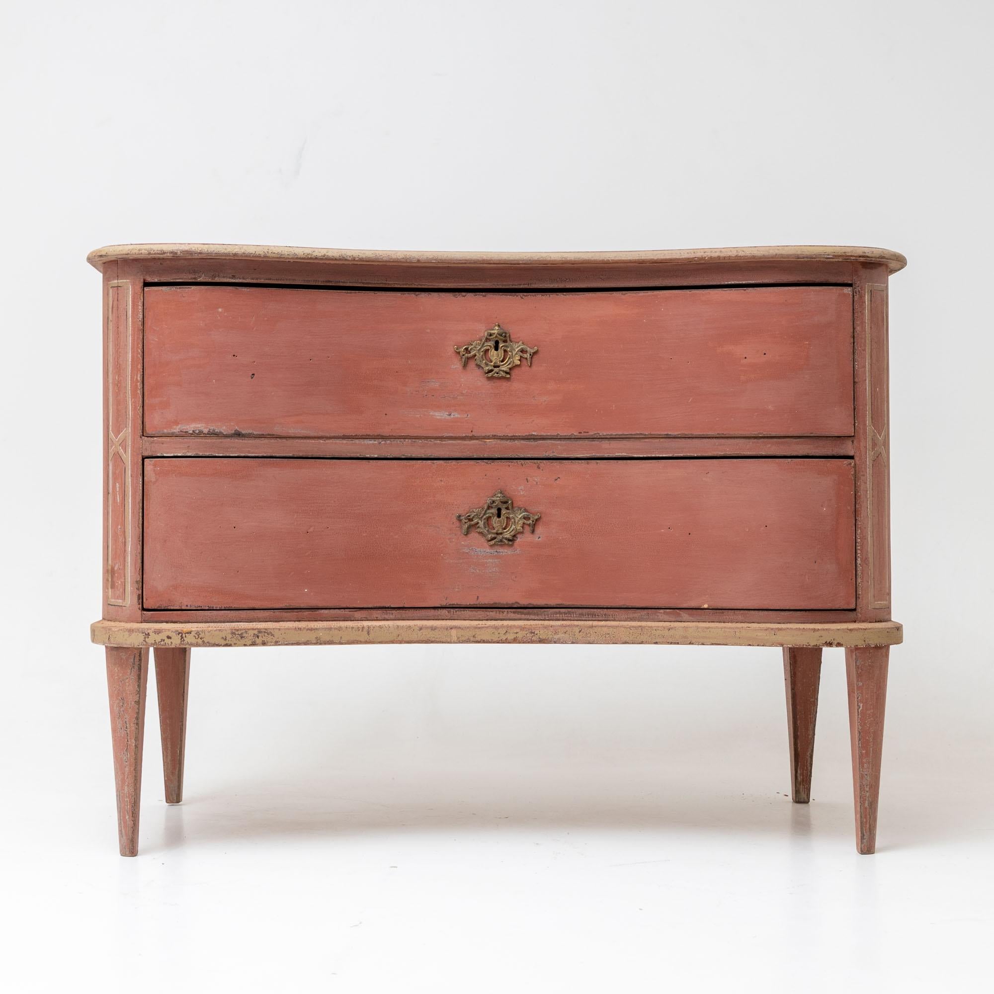 19th Century Painted chest of drawers, Denmark 19th century For Sale