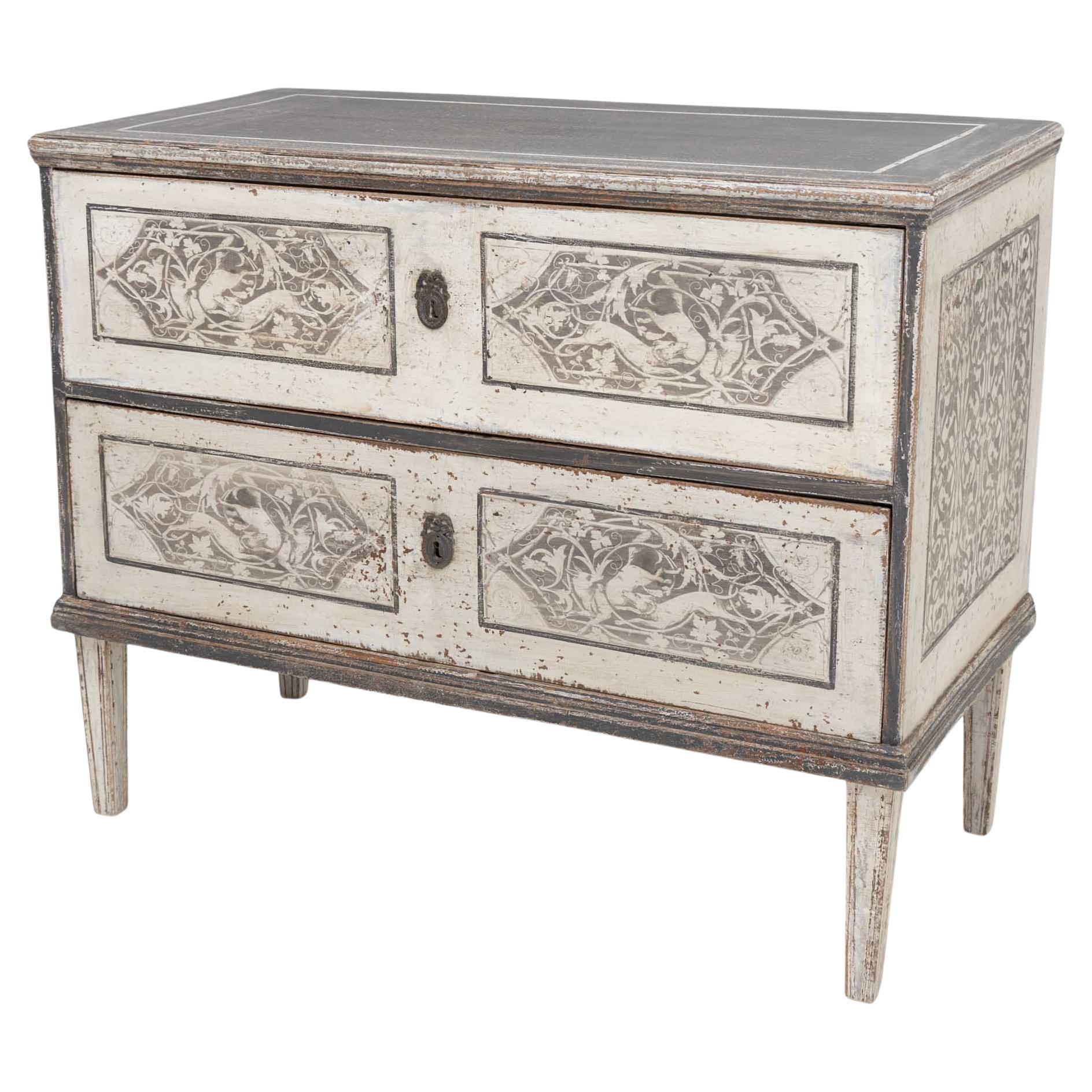 Painted Chest of Drawers, Advertising the London Laundry Co For Sale at