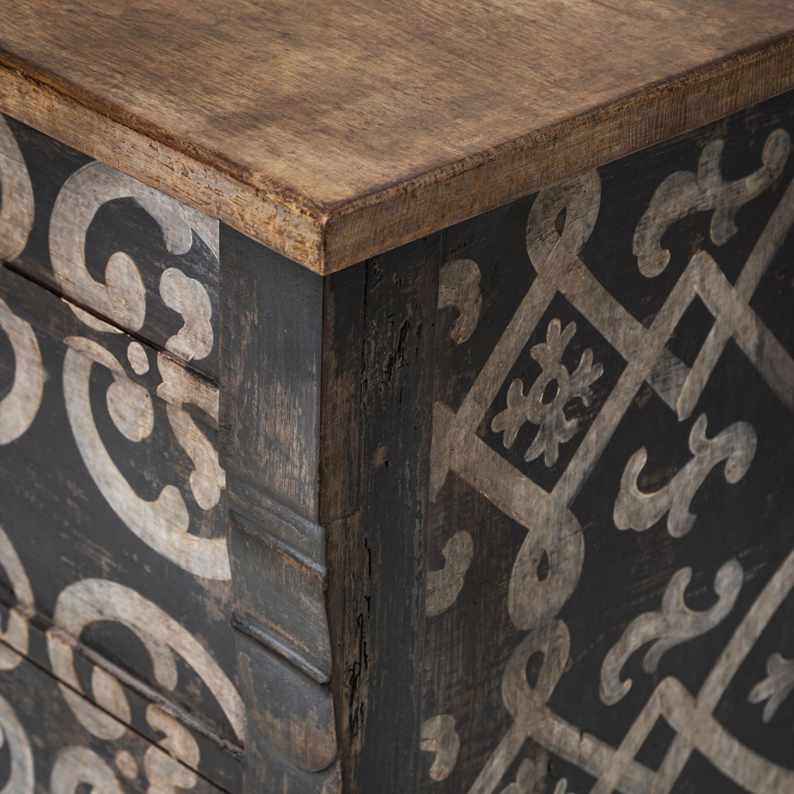 Painted Chest of Drawers, Mid-19th Century In condizioni buone in vendita a Greding, DE