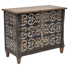 Painted Chest of Drawers, Mid-19th Century