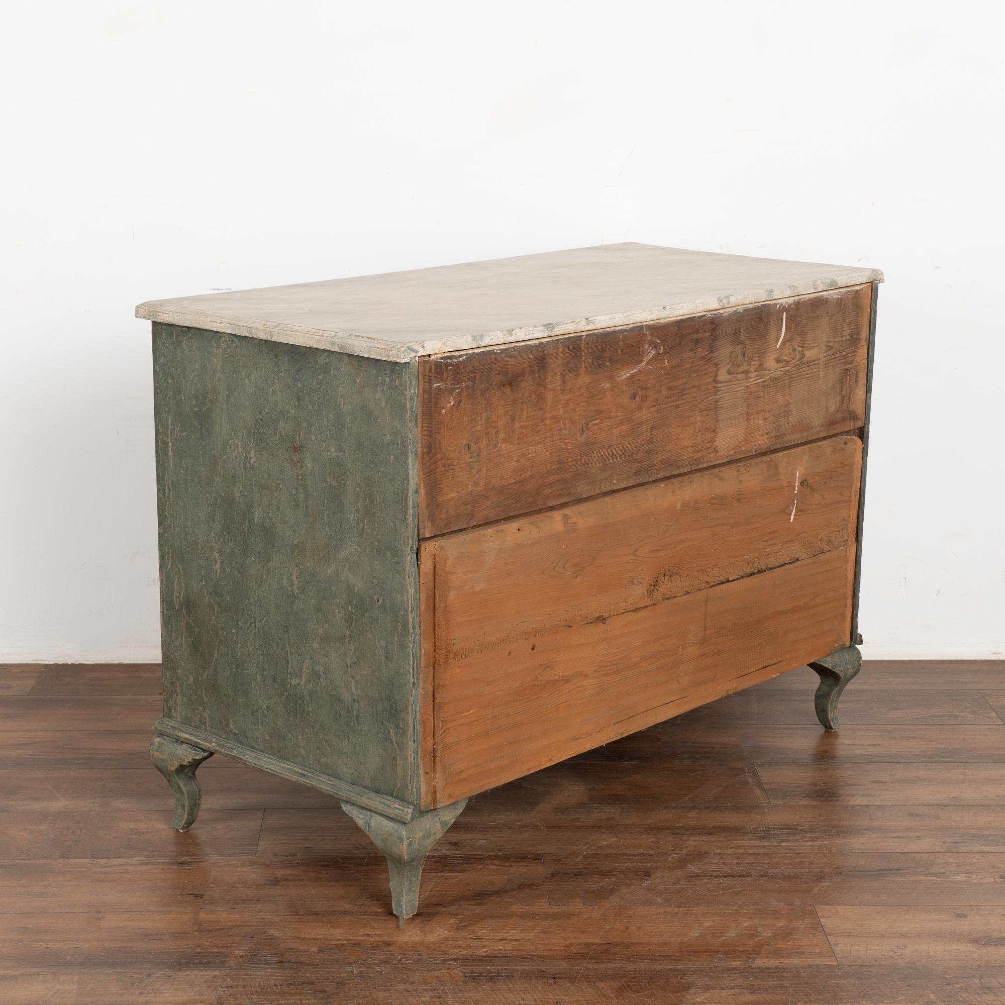 Painted Chest of Three Drawers, Sweden circa 1820-40 2