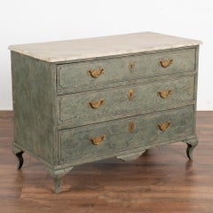 Painted Chest of Three Drawers, Sweden circa 1820-40